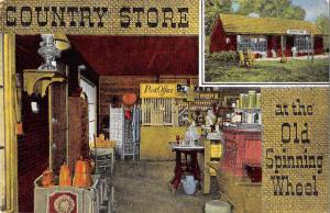 Hinsdale Illinois Old Spinning Wheel Country Store Antique Postcard J47220