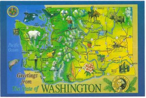 US Mint.  Washington State map. So beautiful. Wildlife & Recreation.