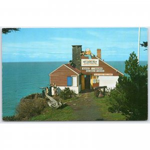 Postcard The Lookout Cape Foulweather Oregon Historical Spot 1950