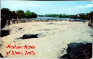 Postcard WATER SCENE Glens Falls New York NY AN8294