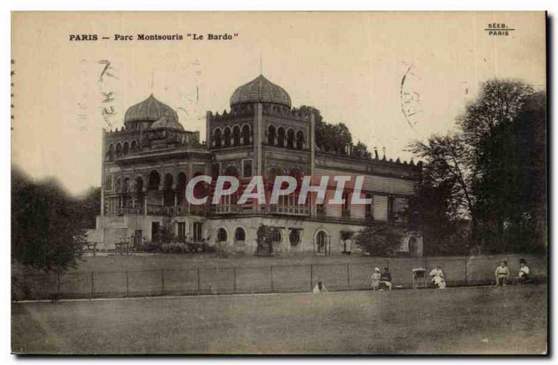 Paris (14) - The Montsouris- Park The Bardo Post Card Old