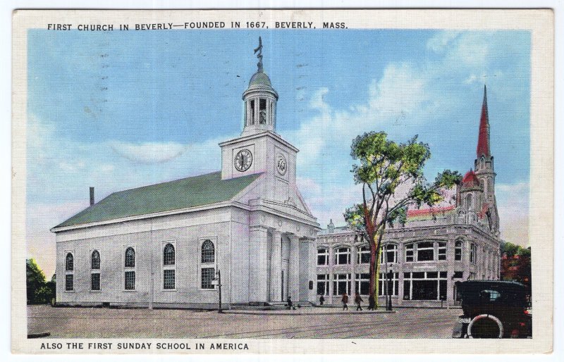 Beverly, Mass, First Church in Beverly & First Sunday School in America