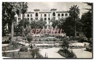 Old Postcard Ajaccio Corsica Les Jardins du Grand Hotel and Continental