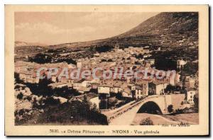 Postcard Old Nyons Vue Generale