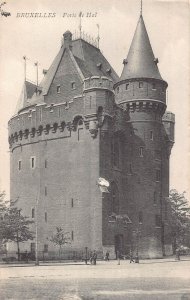 A646 Belgium 1907 Bruxelles Brussels Porte de Hal vintage postcard