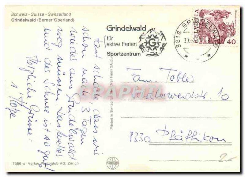 Modern Postcard Grindelwald Switzerland Bernese Oberland