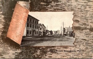 Maine Springvale Main Street 1908