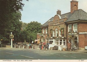 Hampstead The Old Bull & Bush Pub London 1970s Postcard