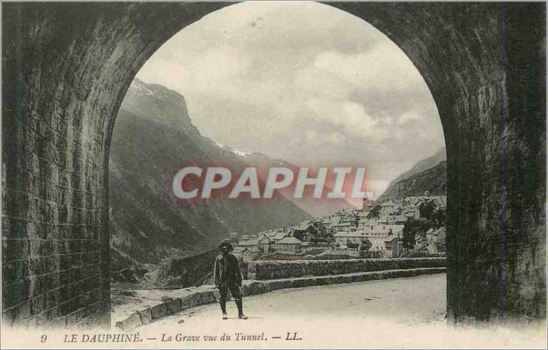 Old Postcard The Dauphine The Grave view Tunnel