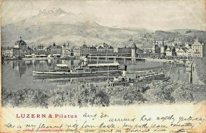 LUZERN & PILATUS SWITZERLAND~1902 POSTCARD