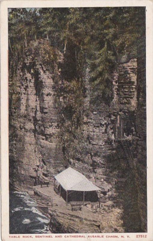 New York Ausable Chasm Table Rock Sentinel and Cathedral