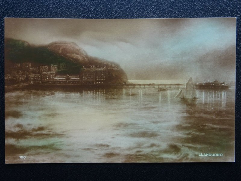 Wales LLANDUDNO Old Postcard by Dennis's Carbon Bromide Real Photo