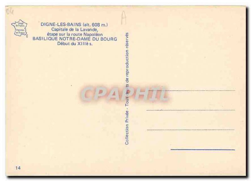 Modern Postcard Digne les Bains Capital Lavender step on the road Napoleon No...