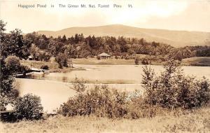 D76/ Peru Vermont VT Real Photo RPPC Postcard 40s Green Mountain National Forest