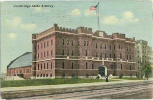 Cambridge State Armory, Cambridge, Massachusetts, MA, Divided back