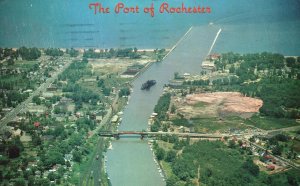 Vintage Postcard 1960 The Port Midway Through Lake Ontario Rochester New York NY