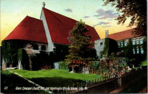 Vtg 1910s Grace Episcopal Church 14th & Washington Kansas City Missouri Postcard