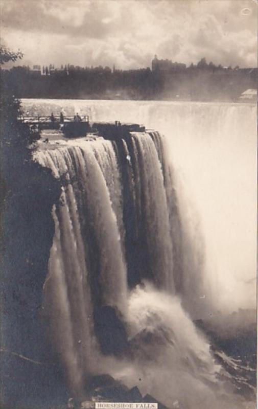 New York Niagara Falls Horseshoe Falls Real Photo