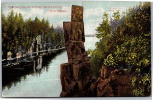 Postcard SAMPLE WI Devil's Chair The Dalles of the St. Croix River Wisconsin