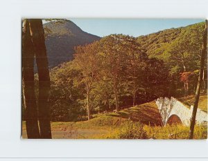 Postcard Mt. Pisgah As Seen From The Entrance To The Birch Spring Tunnel, N. C.