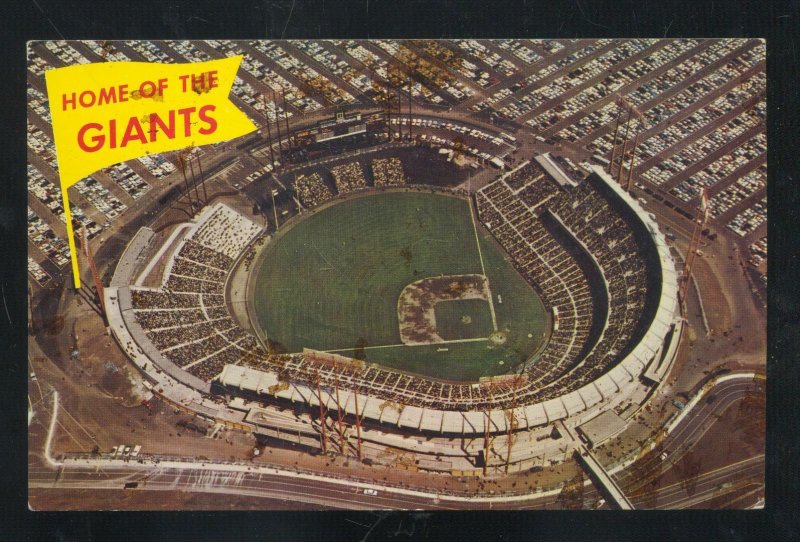 SAN FRANCISCO GIANTS CANDLESTICK PARK BASEBALL STADIUM VINTAGE POSTCARD