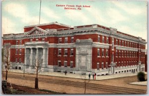 Baltimore Maryland, 1912 Eastern Female High School Building, Vintage Postcard
