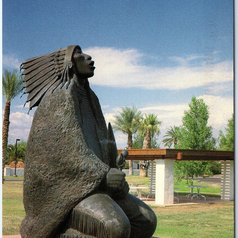 c1980s Phoenix, AZ Prayer Song Indian Sculpture Allan Houser Heard Museum 4x6 M9