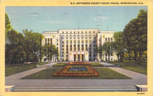 Birmingham Alabama 1948 Postcard Jefferson County Court House