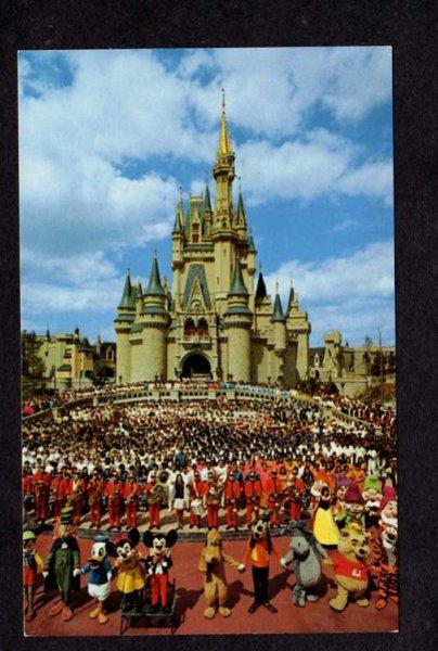 FL Cinderella Mickey Mouse Disney World Amusement Park Orlando Florida Postcards