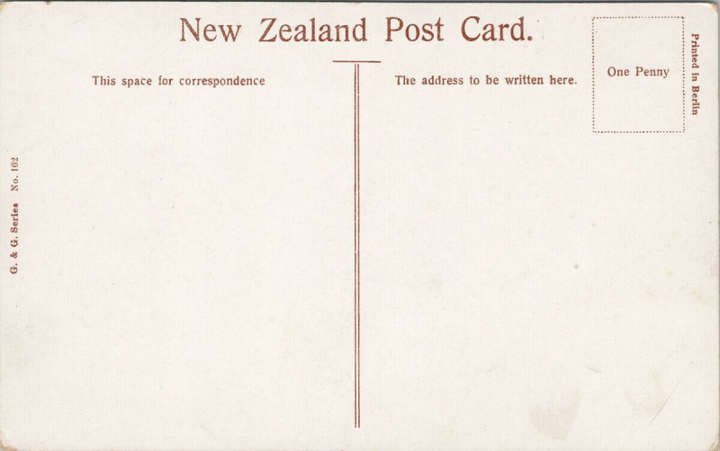 Queen Street Auckland NZ Waverley Hotel Onehunga Unused G&G Series Postcard E69