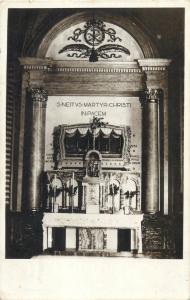 * Rožňava altar church interior Roznava RPPC Slovakia / Hungary