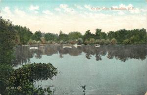 Broadalbin New York~Rowboats on the Lake~1908 Postcard