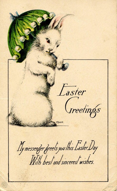 Greeting - Easter. Bunny