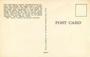 CA, Long Beach, California, Public Transportation Co., Double Deck Bus