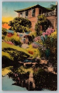 Hand Colored  Oqunquit Maine  Art Gift Shop   Postcard