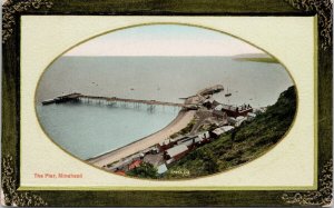 The Pier Minehead Somerset England Oval c1912 Postcard H59