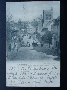 Surrey GUILDFORD  St. Nicholas & High Street c1902 UB Postcard by Lloyd, Albury