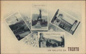 Trento Italy Multi-View c1915 Postcard