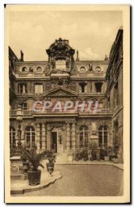 Old Postcard Paris Ecole Massillon Quai des Celestins The honor court