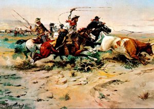 Herd Quitter By Charles Marion Russell Helena Montana