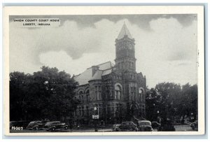 c1940 Union County Court House Building Liberty Indiana Antique Vintage Postcard
