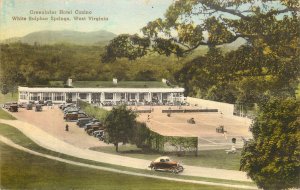 Hand Colored Postcard Greenbrier Hotel Casino White Sulphur Springs WV