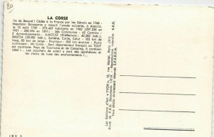 CPM Corse - Map - Town Scenes - Views CORSICA (1088015)