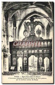 Old Postcard Paris Eglise Saint Julien le Iconoclast Poor