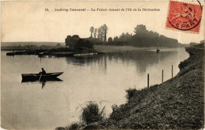 CPA ANDRÉSY Denouval - La Pointe Amont de l'Ile de la Dérivation (657520)