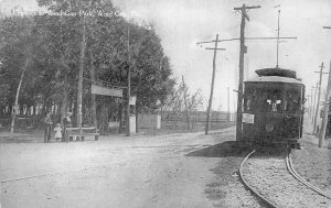 Wind Gap Pennsylvania Entrance To Wind Gap Park, Trolley Car, Vintage PC U12288