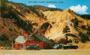 Big Mtn Canyon Mountain Utah 1950s Gas Station Intermountain Postcard 21-6653