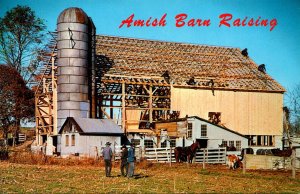 Pennsylvania An Amish Barn Raising