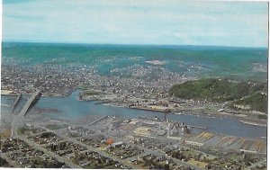 Aerial View of Aberdeen Washington Lumber Export Center