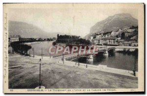 Old Postcard Grenoble The Turn Of The & # 39Isere And The Helmet Neron